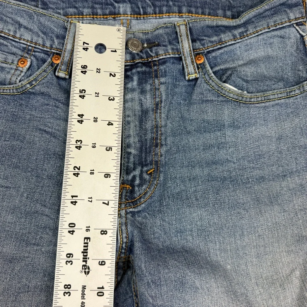 Levi's 511 Slim‎ Fit Jeans, Blue Denim, Distressed, Rips, Casual, Menswear